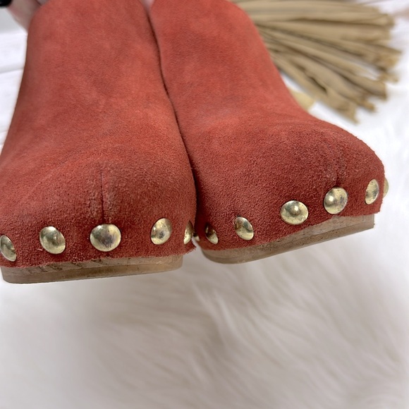 Free People Ring Leader Suede Studded Clogs - Picture 6 of 9